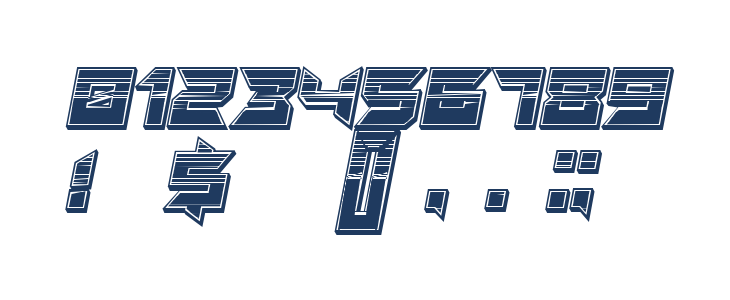 Suggested 3d Filled Gradient  Regular Other Characters