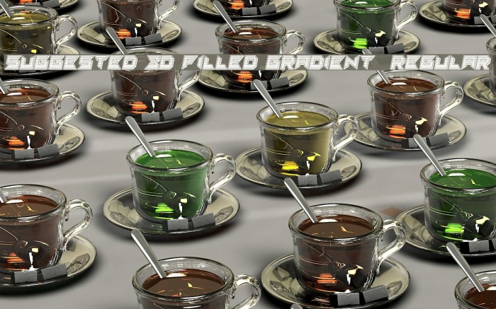 Suggested 3d Filled Gradient  Regular Example 2