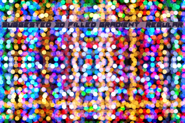 Suggested 3d Filled Gradient  Regular Example 3