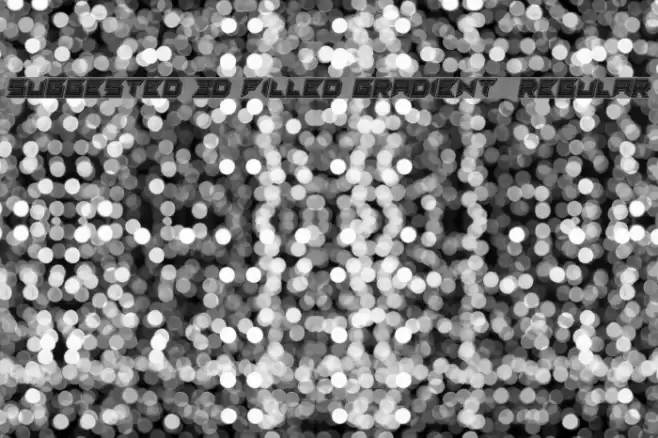 Suggested 3d Filled Gradient  Regular Font examples