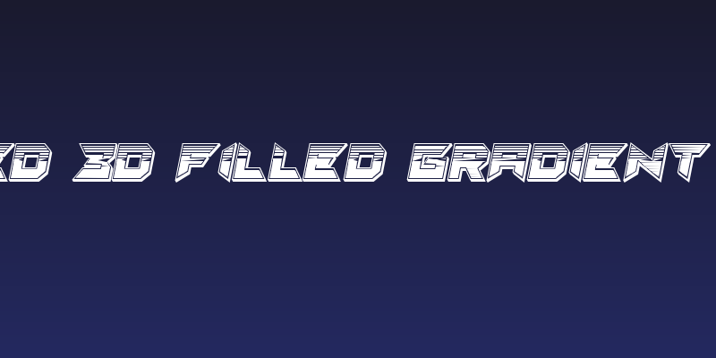 Suggested 3d Filled Gradient  Regular Social Header