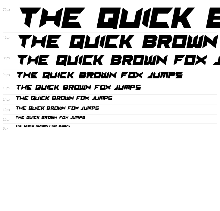 Suggested Italic Waterfall