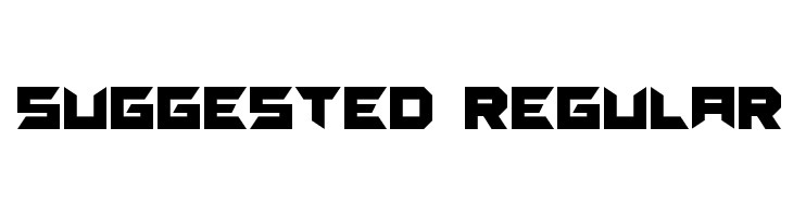 Suggested Regular  Free Fonts Download