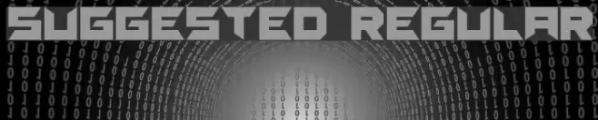 Suggested Regular Font examples