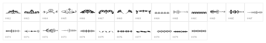 Sughayer Separates 11 Character Map