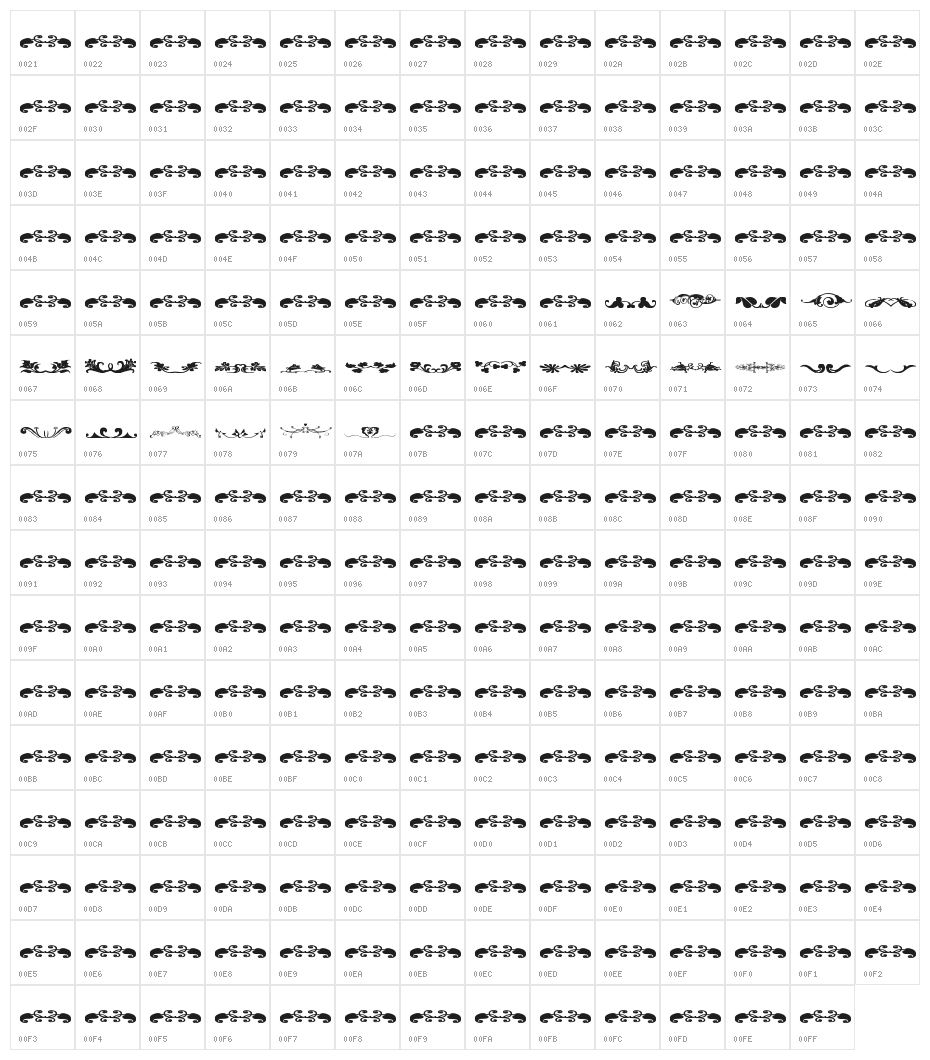 Sughayer Separates 1 Character Map
