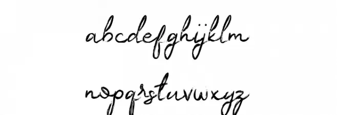 Sugih Janji Caratteri MINUSCOLO