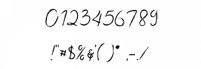 SugihJanji Font OTHER CHARS