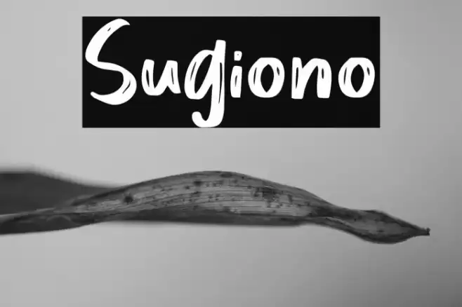 Sugiono Font examples
