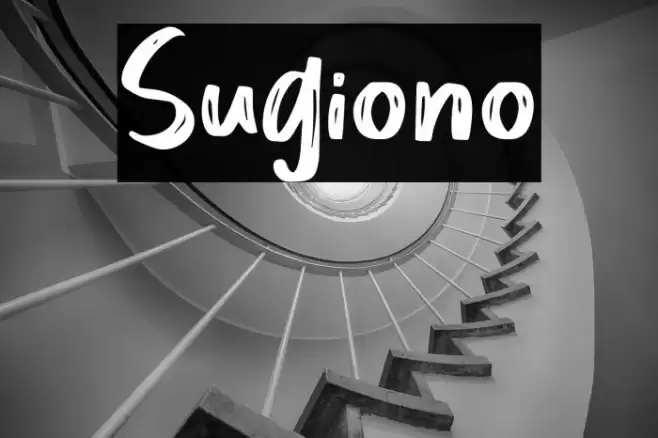 Sugiono Font examples