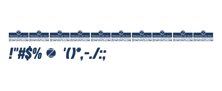 Sugo Pro Classic Trial Bold Italic Other Characters