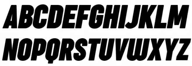 Sugo Pro Classic Trial Bold Italic Schriftart Groß