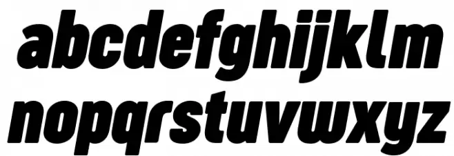 Sugo Pro Classic Trial Bold Italic Fuentes MINÚSCULAS