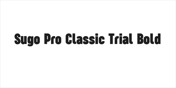 Sugo Pro Classic Trial Bold Logo