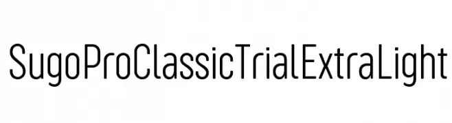 Sugo Pro Classic Trial ExtraLight  Fuentes Gratis Descargar