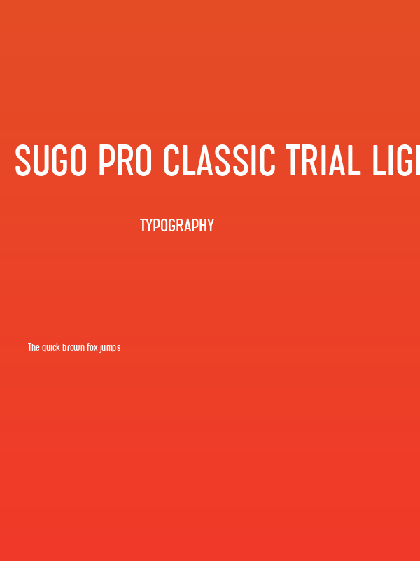 Sugo Pro Classic Trial Light Poster