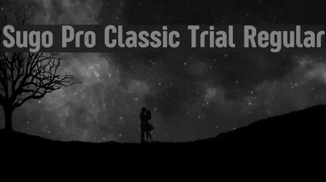 Sugo Pro Classic Trial Regular Font examples