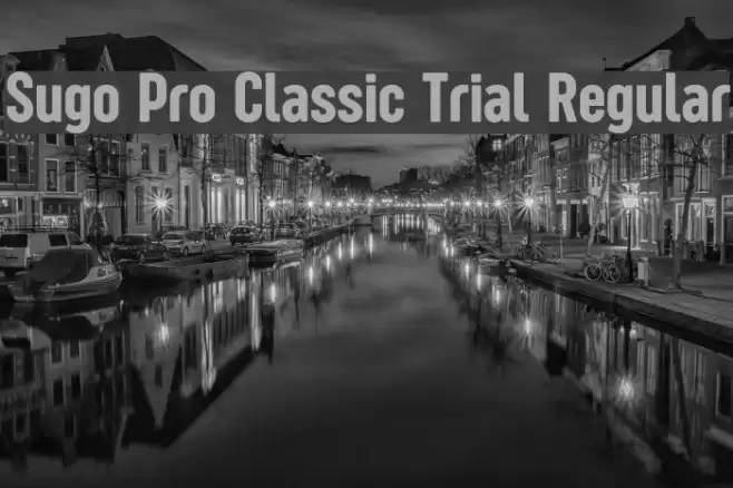 Sugo Pro Classic Trial Regular Font examples