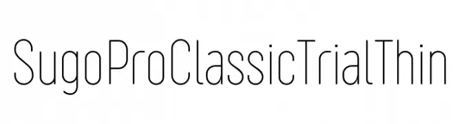 Sugo Pro Classic Trial Thin  baixar fontes gratis