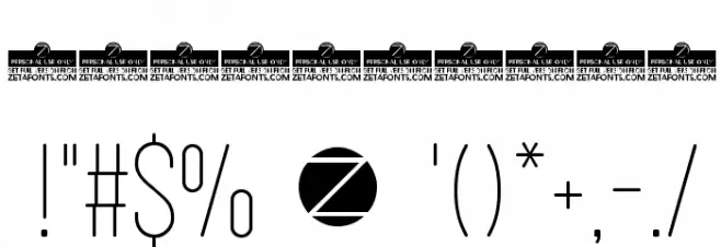 Sugo Pro Classic Trial Thin Font OTHER CHARS