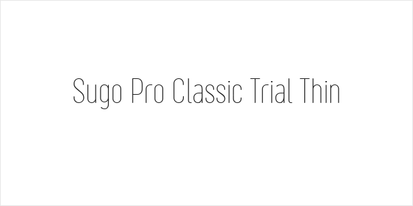 Sugo Pro Classic Trial Thin Logo