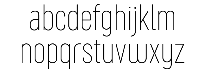 Sugo Pro Classic Trial Thin Font LOWERCASE