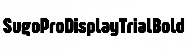 Sugo Pro Display Trial Bold  baixar fontes gratis