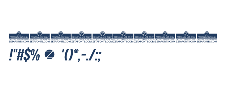 Sugo Pro Display Trial Italic Other Characters