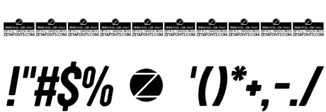 Sugo Pro Display Trial Italic Font OTHER CHARS