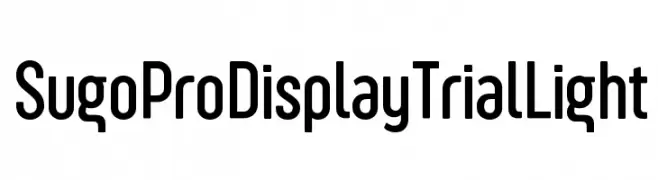 Sugo Pro Display Trial Light  baixar fontes gratis