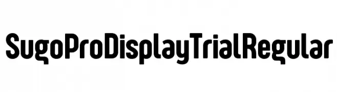 Sugo Pro Display Trial Regular  baixar fontes gratis