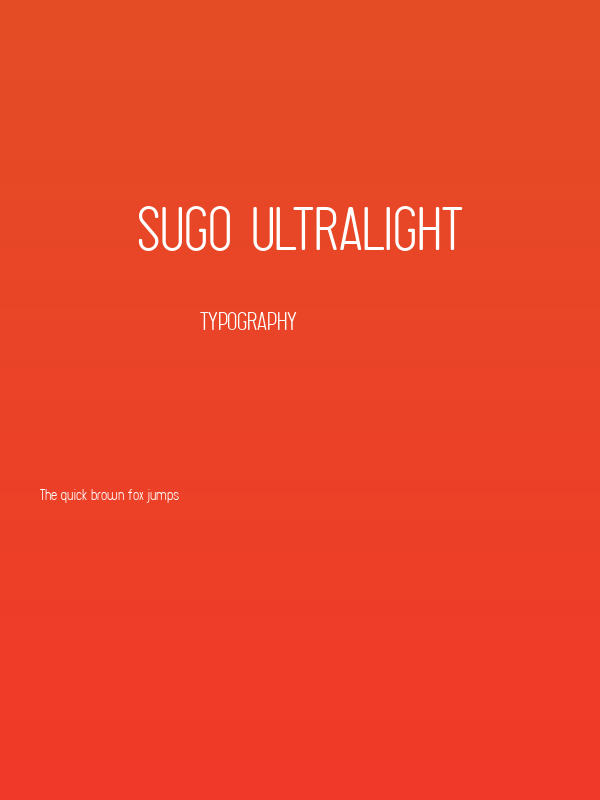 Sugo UltraLight Poster