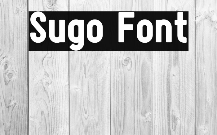 Sugo Font examples