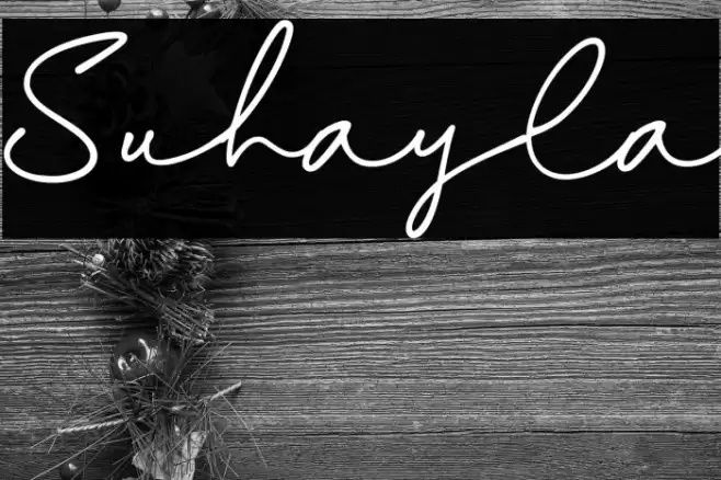 Suhayla Font examples
