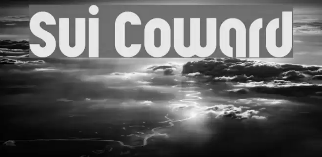 Sui Coward Font examples