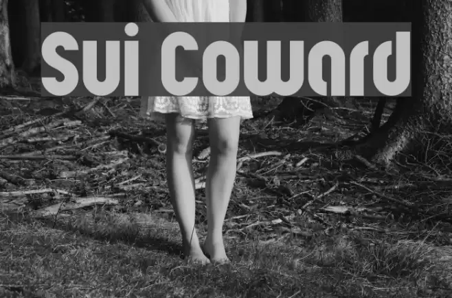 Sui Coward Font examples