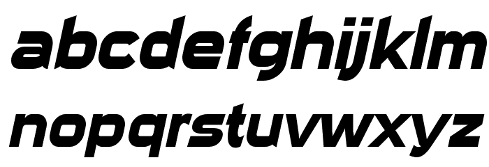 Sui Generis Bold Italic Font LOWERCASE