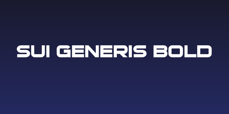 Sui Generis Bold Social Header