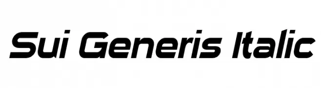 Sui Generis Italic  Fuentes Gratis Descargar
