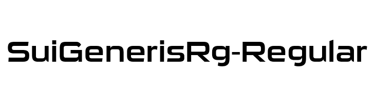 SuiGenerisRg-Regular  les polices de caractères gratuit tlcharger