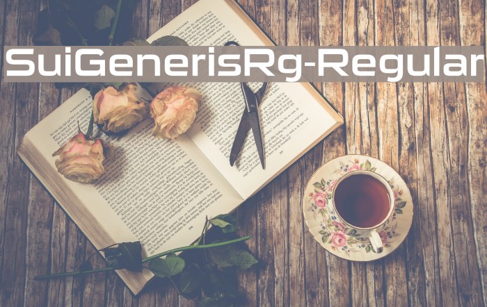 SuiGenerisRg-Regular Example 1