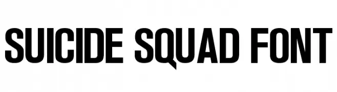 Suicide Squad Font  नि: शुल्क फ़ॉन्ट्स डाउनलोड