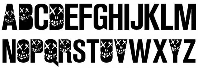 Suicide Squad Font خط أحرف كبيرة