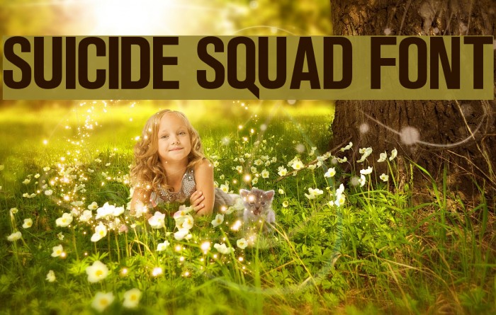 Suicide Squad Font Font examples