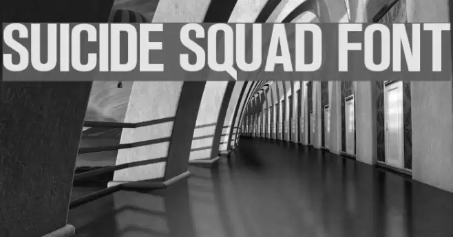 Suicide Squad Font Font examples
