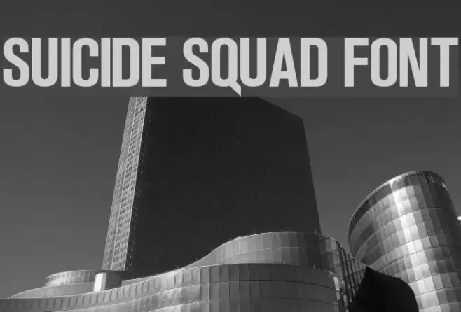 Suicide Squad Font Font examples