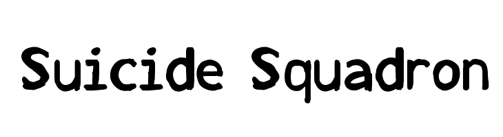 Suicide Squadron  Free Fonts Download