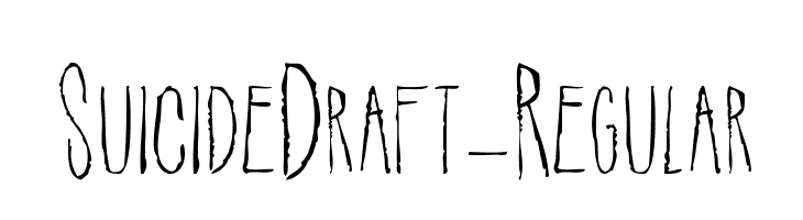 SuicideDraft-Regular  font caratteri gratis