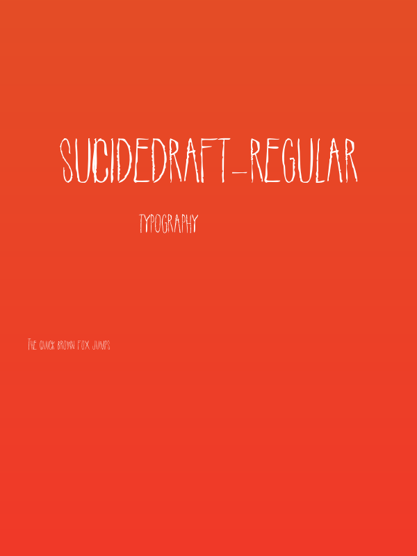 SuicideDraft-Regular Poster