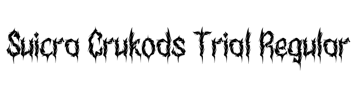 Suicra Crukods Trial Regular  Descarca Fonturi Gratis